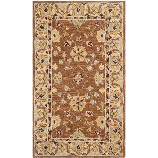 Anatolia AN562 Hand Tufted Indoor Accent Rug - Tan/Ivory - 3'x5' - Safavieh