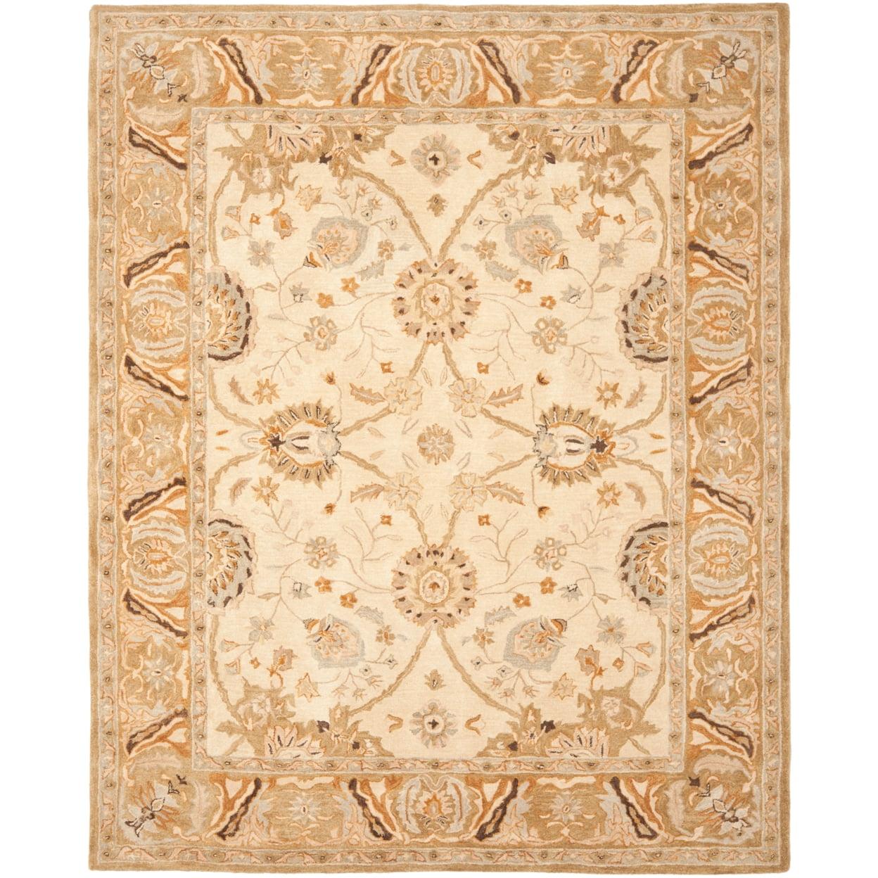 Anatolia AN558 Hand Tufted Indoor Area Rug - Silver/Light Brown - 8'x10' - Safavieh