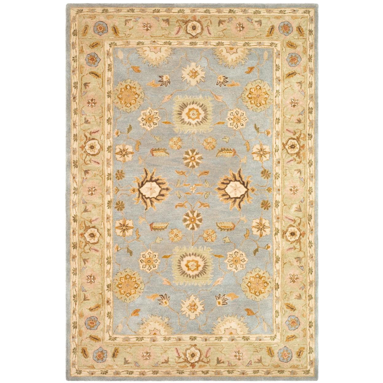 Anatolia AN556 Hand Tufted Indoor Accent Rug - Light Blue/Sage - 2'x3' - Safavieh