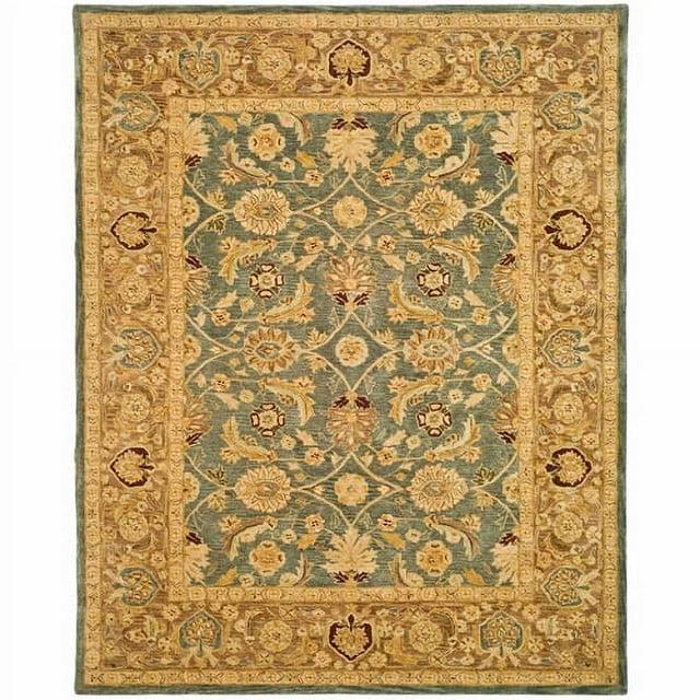 SAFAVIEH Anatolia Sophia Traditional Wool Area Rug, Blue/Brown, 9' x 12'