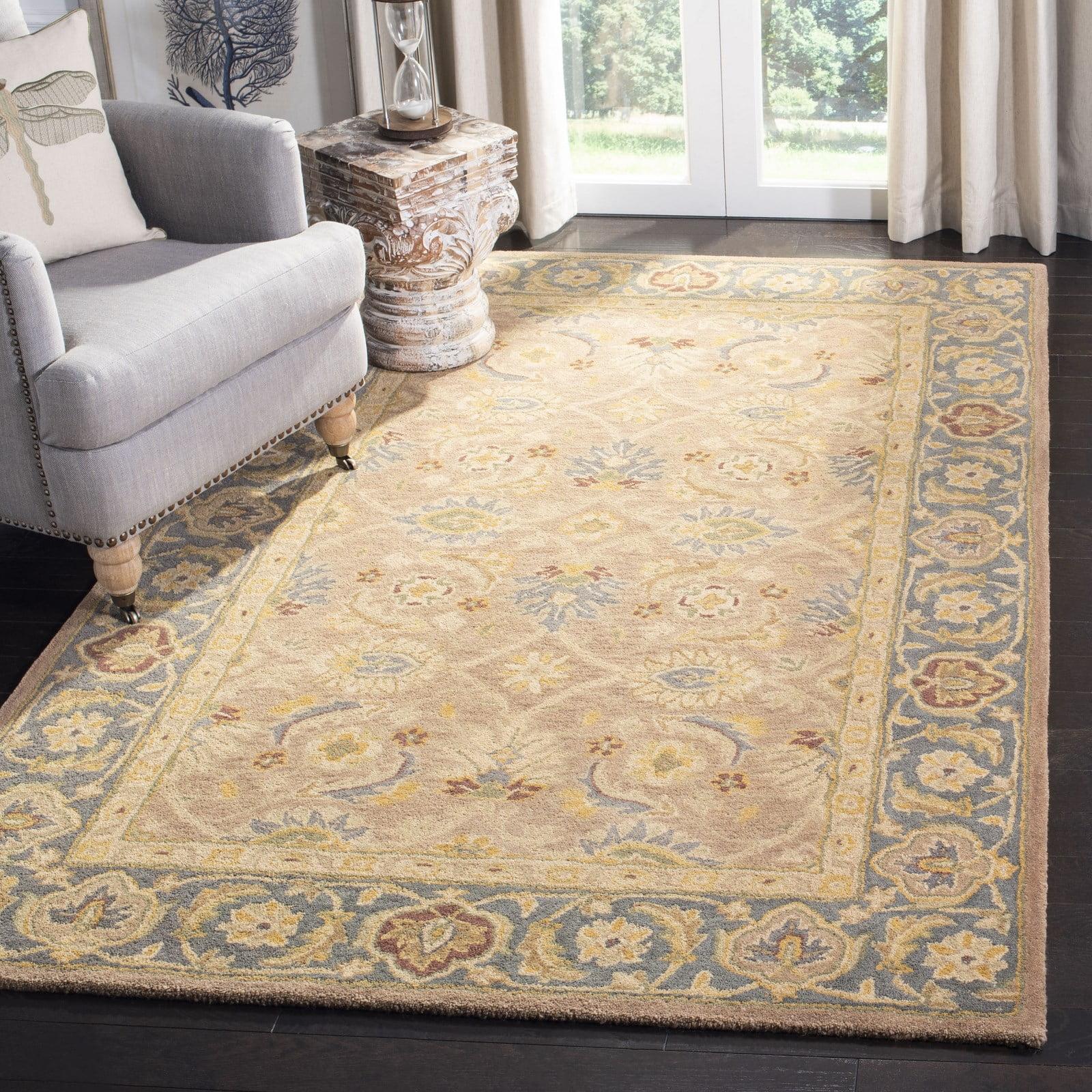 Anatolia AN549 Hand Tufted Indoor Area Rug - Brown/Blue - 9'x12' - Safavieh
