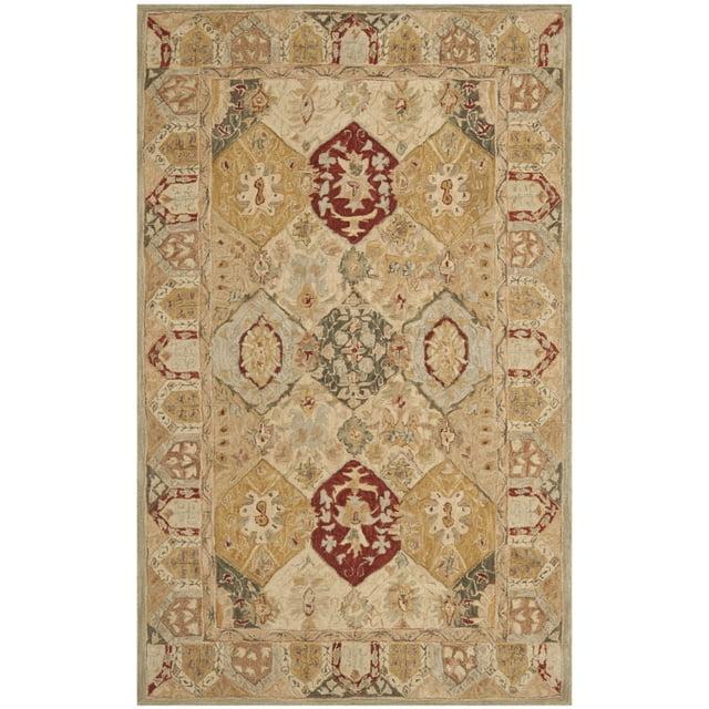 Anatolia AN530 Hand Tufted Area Rug  - Beige/Multi - 5'x8' - Safavieh.