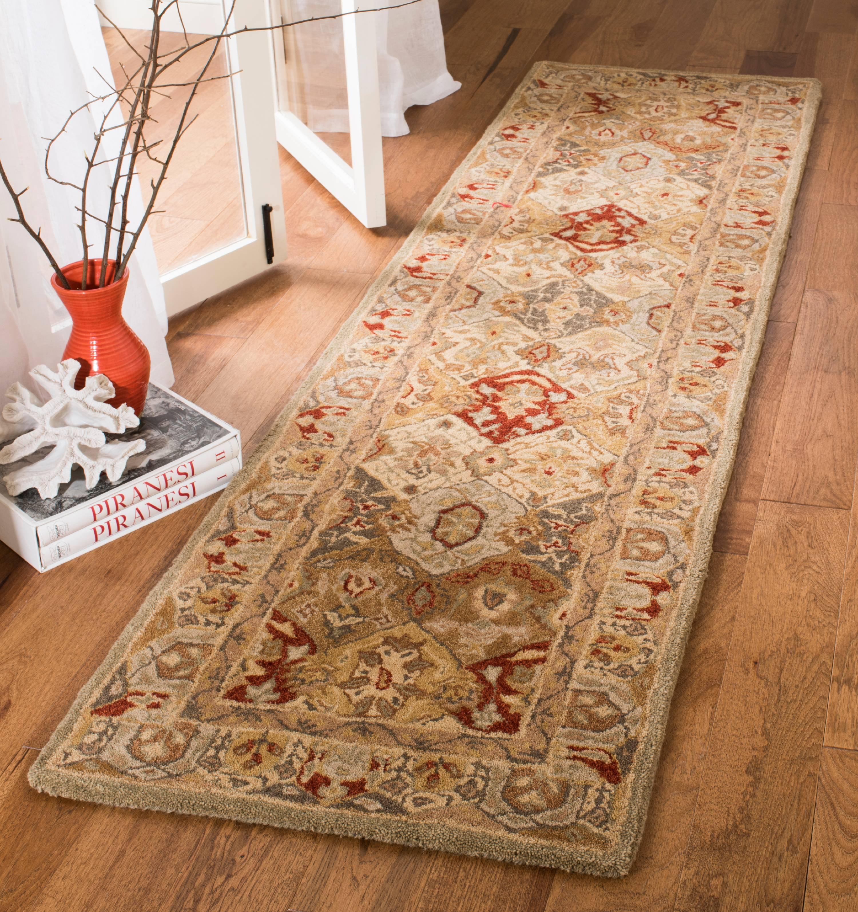 Anatolia AN530 Hand Tufted Runner Rug  - Beige/Multi - 2'3"x8' - Safavieh.