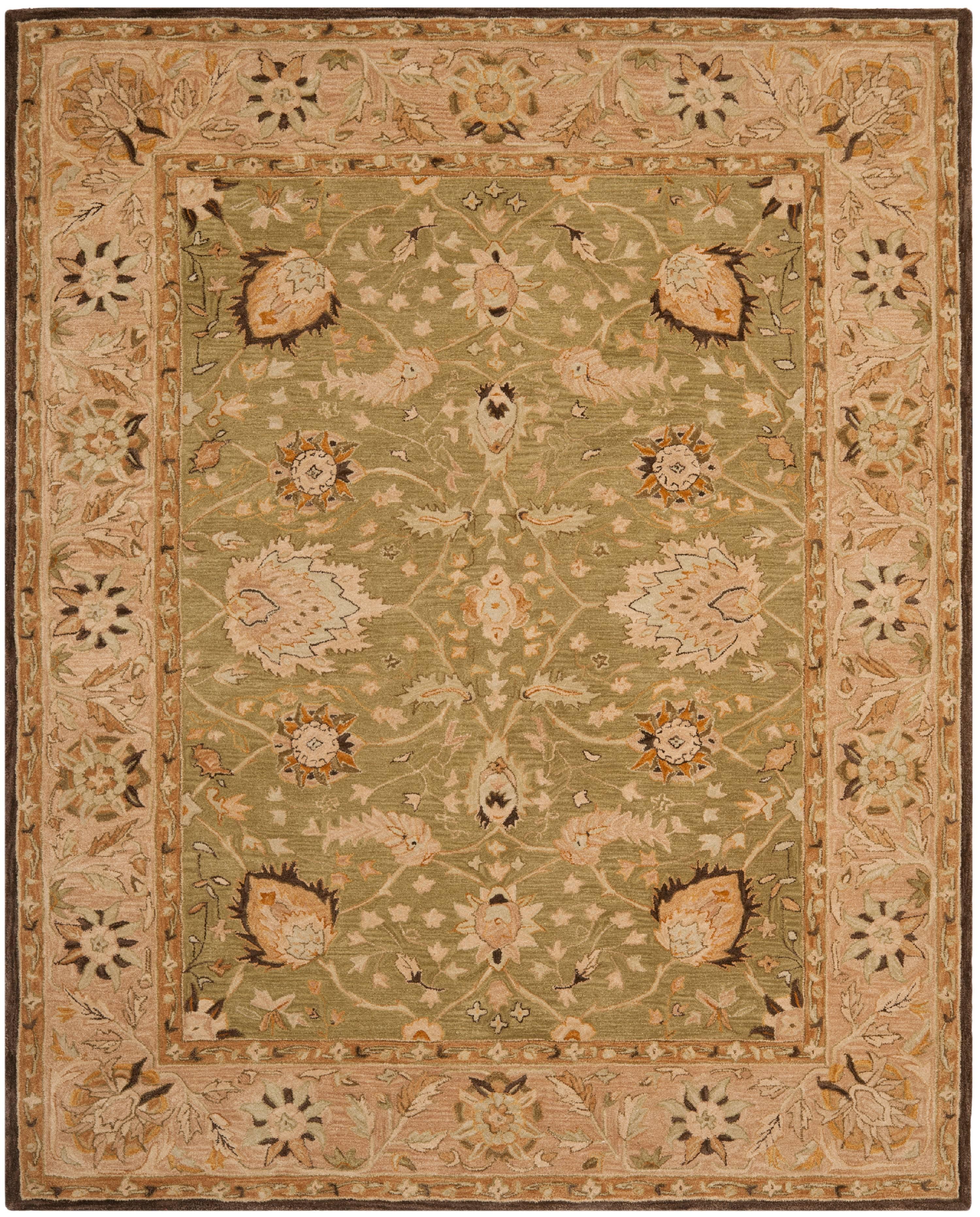 Anatolia AN512 Hand Tufted Indoor Area Rug - Sage/Beige - 8'x10' - Safavieh