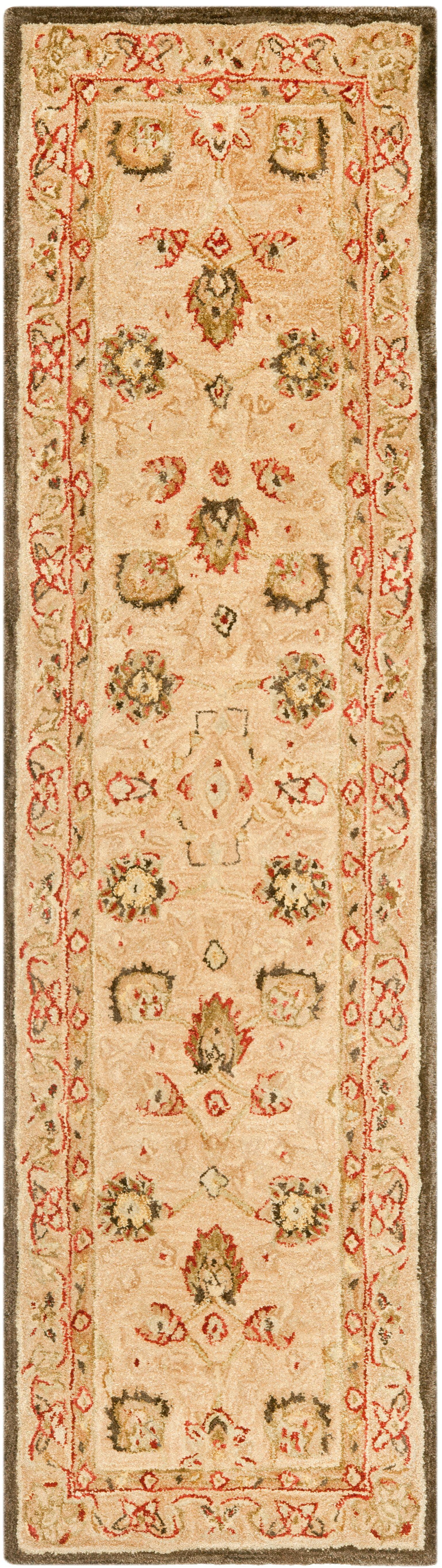 Anatolia AN512 Hand Tufted Indoor Runner Rug - Beige/Beige - 2'3"x8' - Safavieh