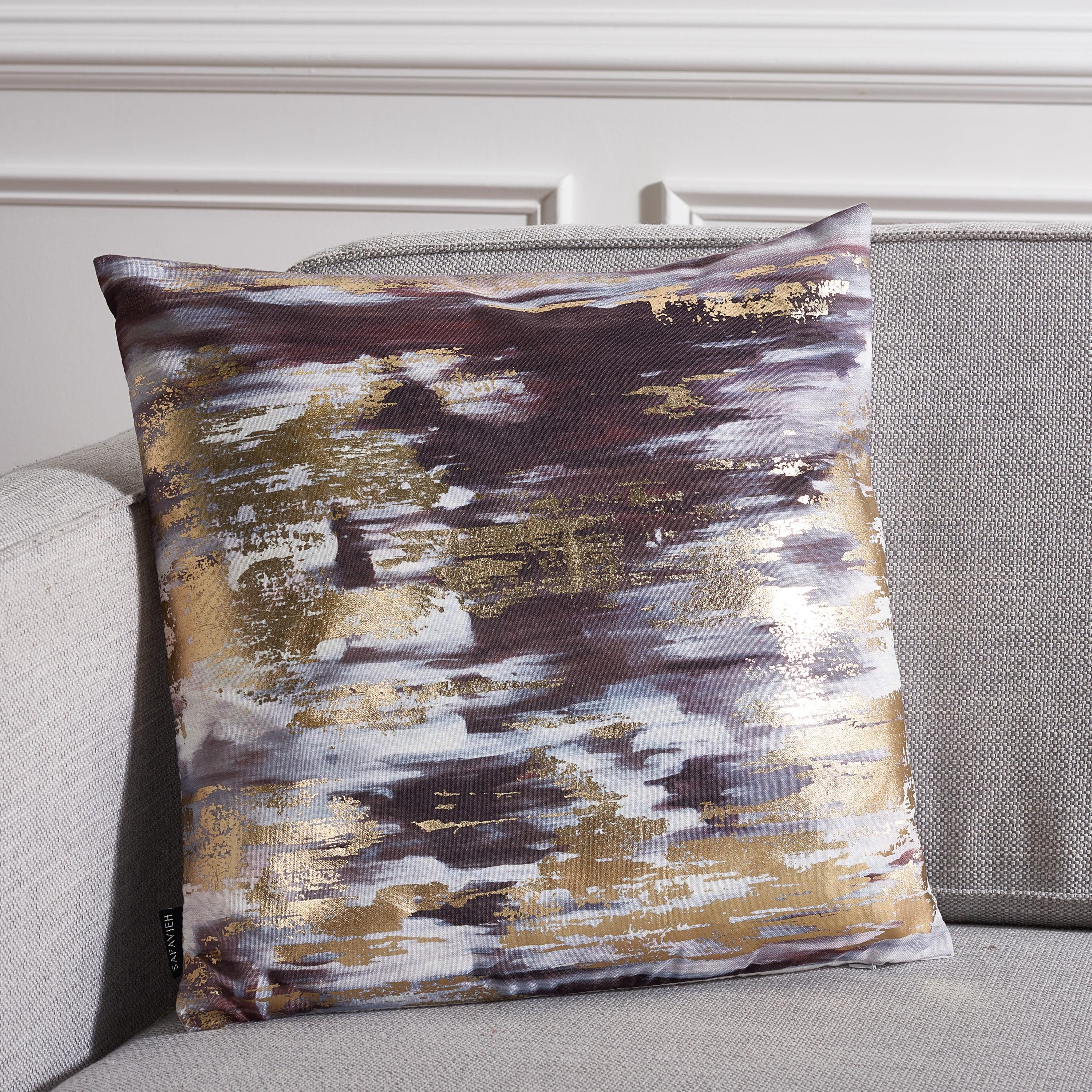 Andrine Abstract Reversible Throw Pillow