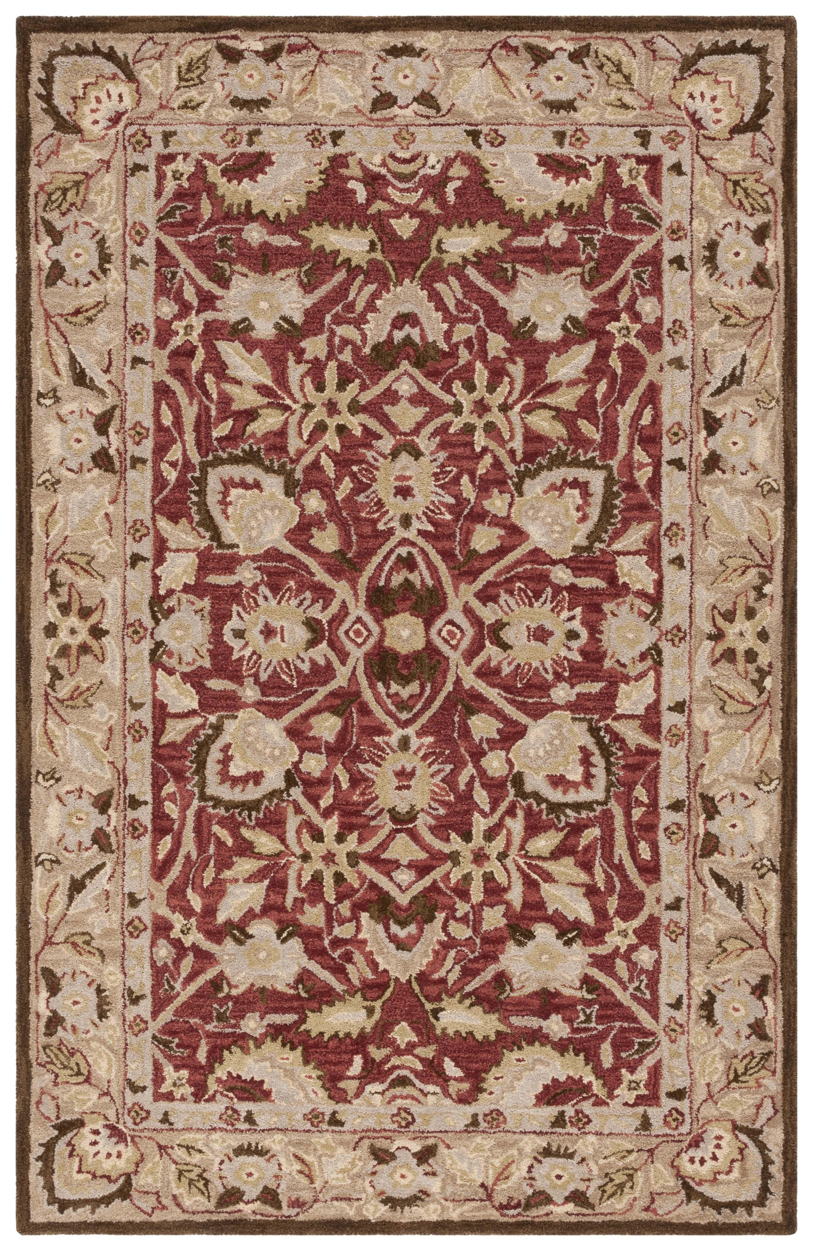 SAFAVIEH Antiquity Jaki Oriental Wool Area Rug, Red/Beige, 6' x 9'