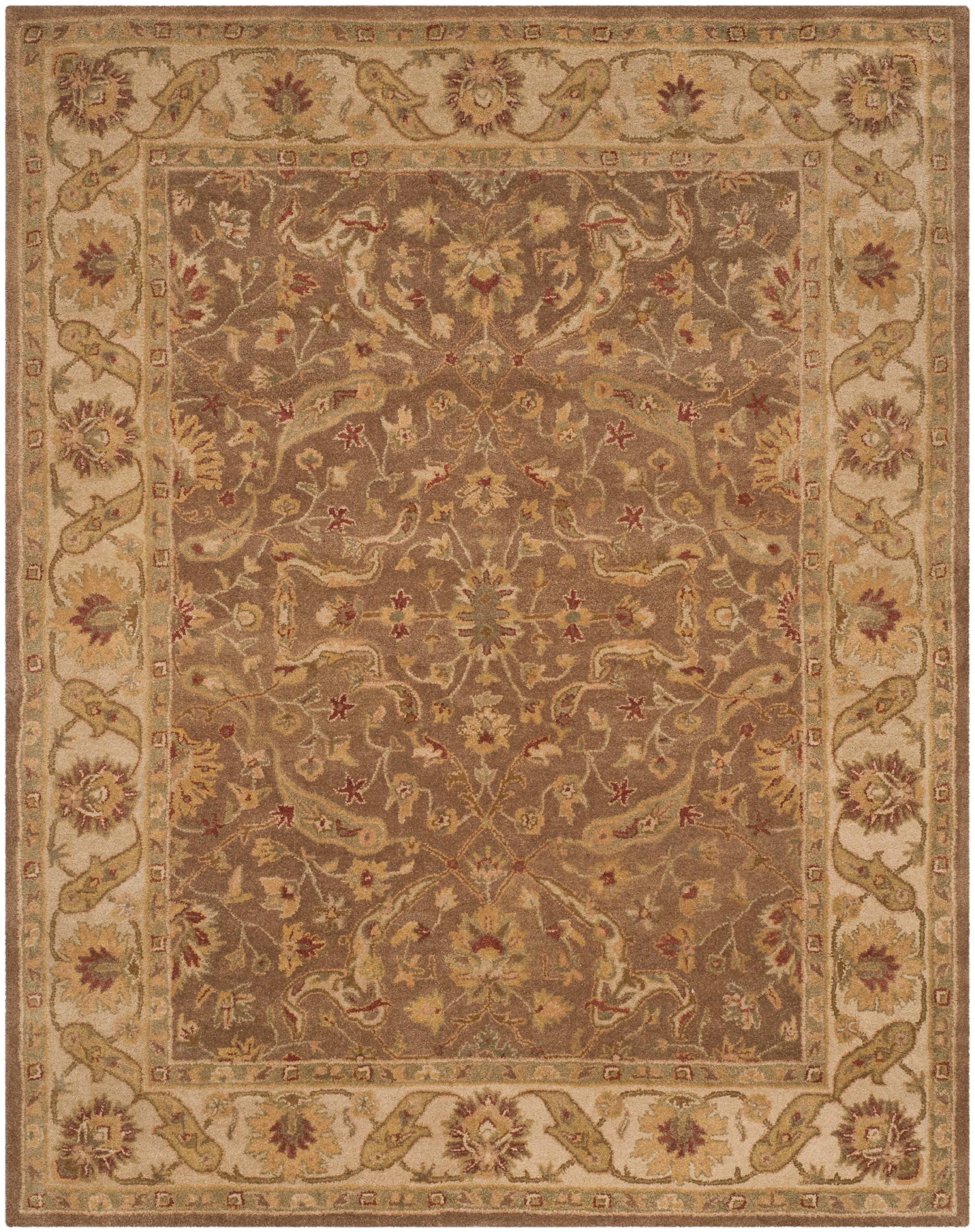 SAFAVIEH Antiquity Beaufort Traditional Floral Wool Area Rug, Brown/Gold, 11' x 17'