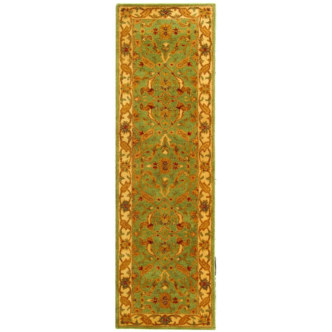 Antiquity AT311 Hand Tufted Runner Rug - Teal/Beige - 2'3"x10' - Safavieh.
