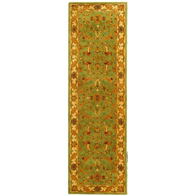 Antiquity AT311 Hand Tufted Runner Rug - Teal/Beige - 2'3"x8' - Safavieh.