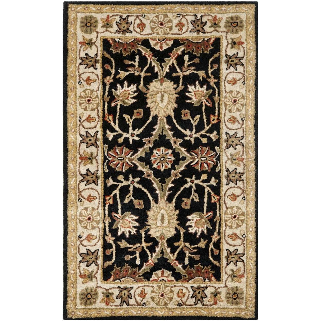Antiquity AT249 Hand Tufted Area Rug - Black - 3'x5' - Safavieh.