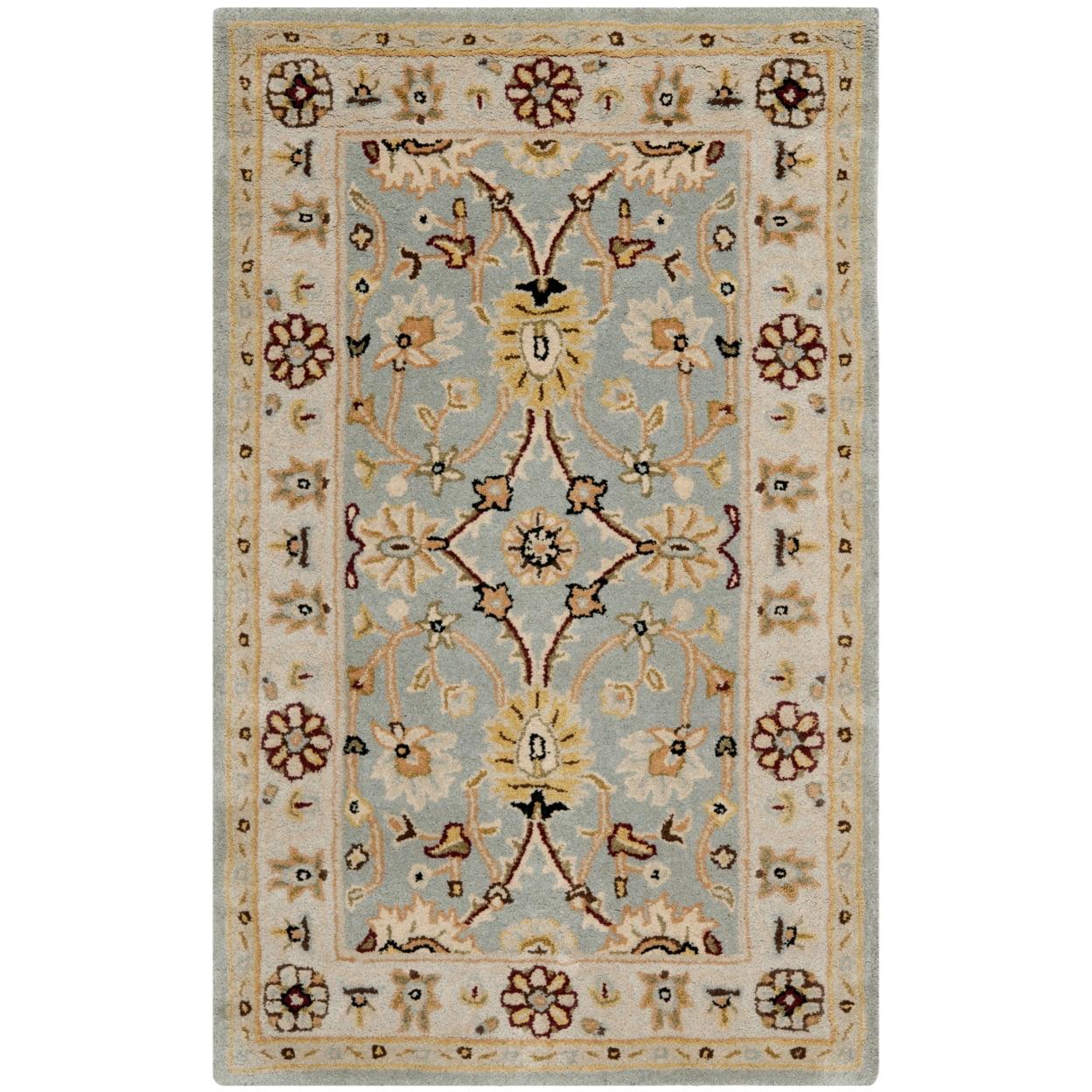 Antiquity AT249 Hand Tufted Area Rug - Light Blue/Ivory - 3'x5' - Safavieh.