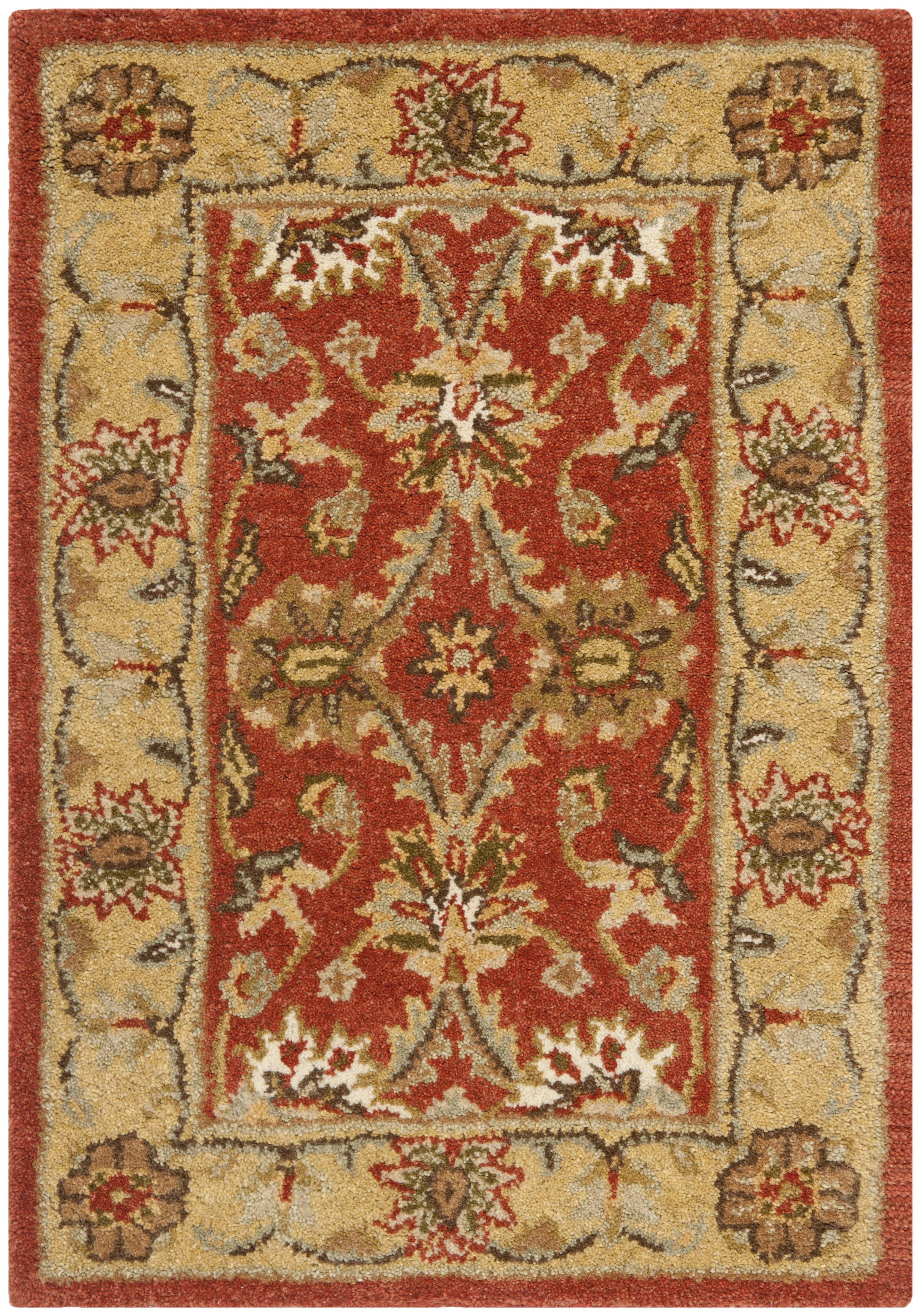 Antiquity AT249 Hand Tufted Accent Rug - Rust/Gold - 2'3"x4' - Safavieh.