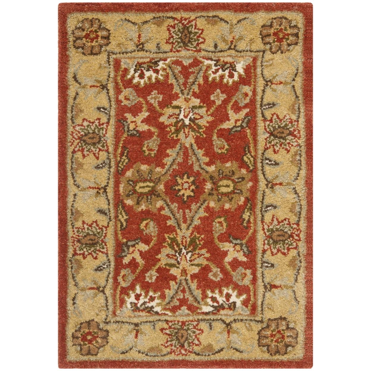 Antiquity AT249 Hand Tufted Accent Rug - Rust/Gold - 2'3"x4' - Safavieh.