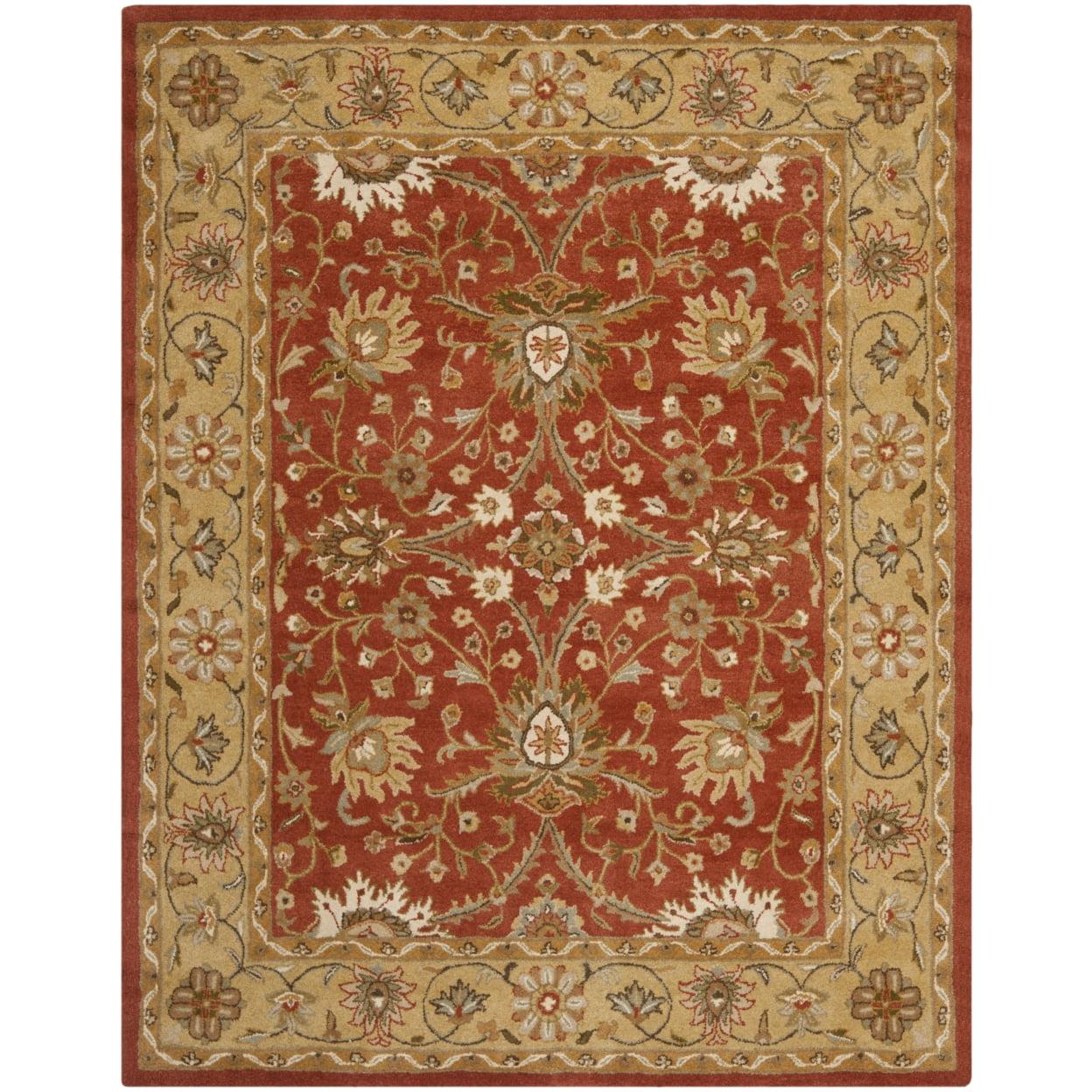 Antiquity AT249 Hand Tufted Runner Rug - Rust/Gold - 2'3"x12' - Safavieh.
