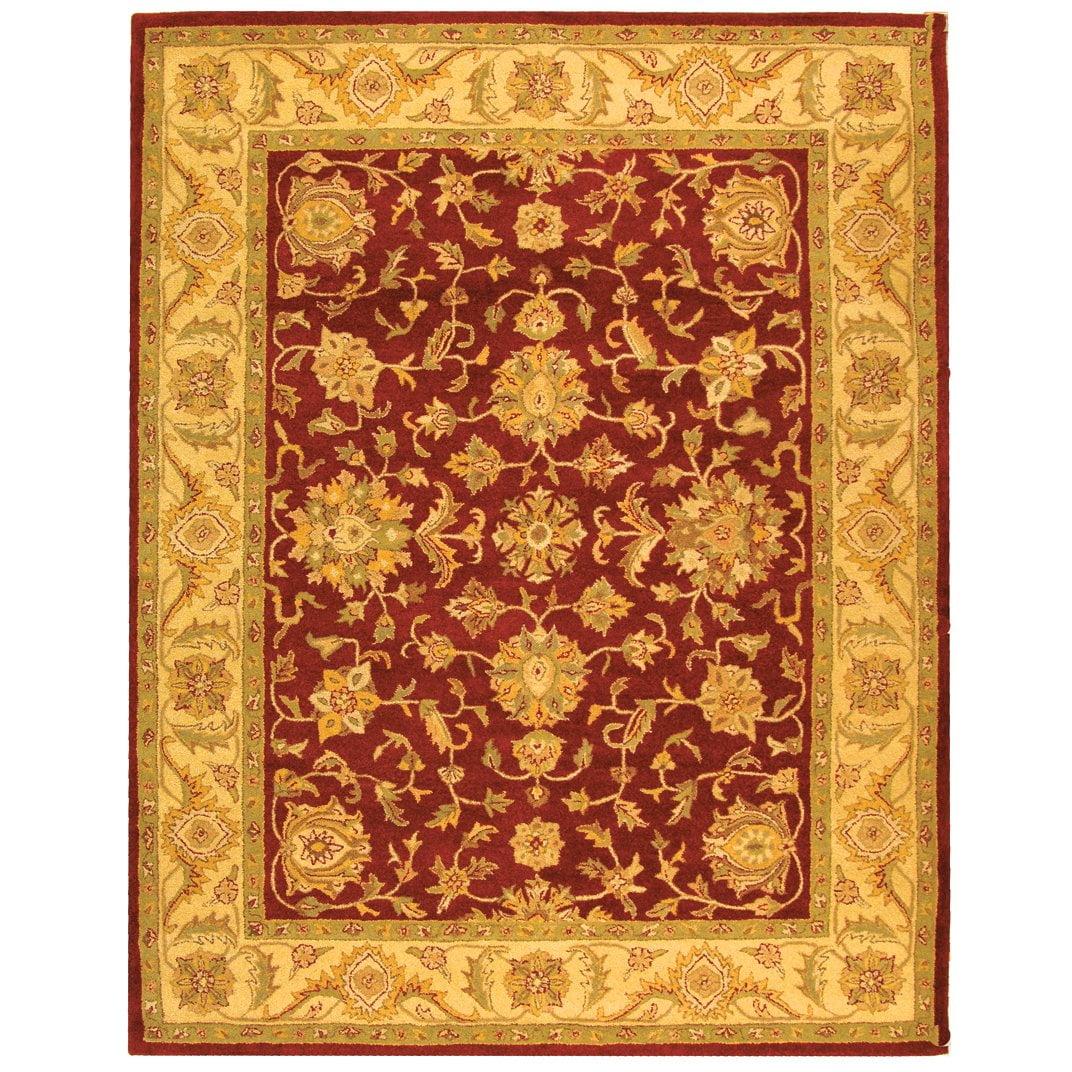 Antiquity AT312 Hand Tufted Area Rug - Red/Gold - 6'x9' - Safavieh.