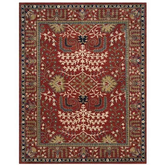 Antiquity AT64 Hand Tufted Area Rug - Red/Multi - 3'x5' - Safavieh.
