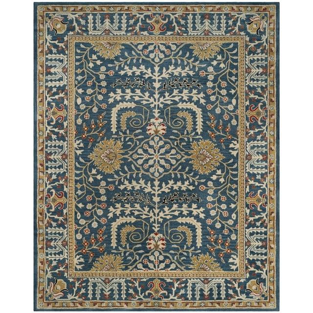 SAFAVIEH Antiquity Caelestinus Oriental Wool Area Rug, Dark Blue/Multi, 11' x 15'