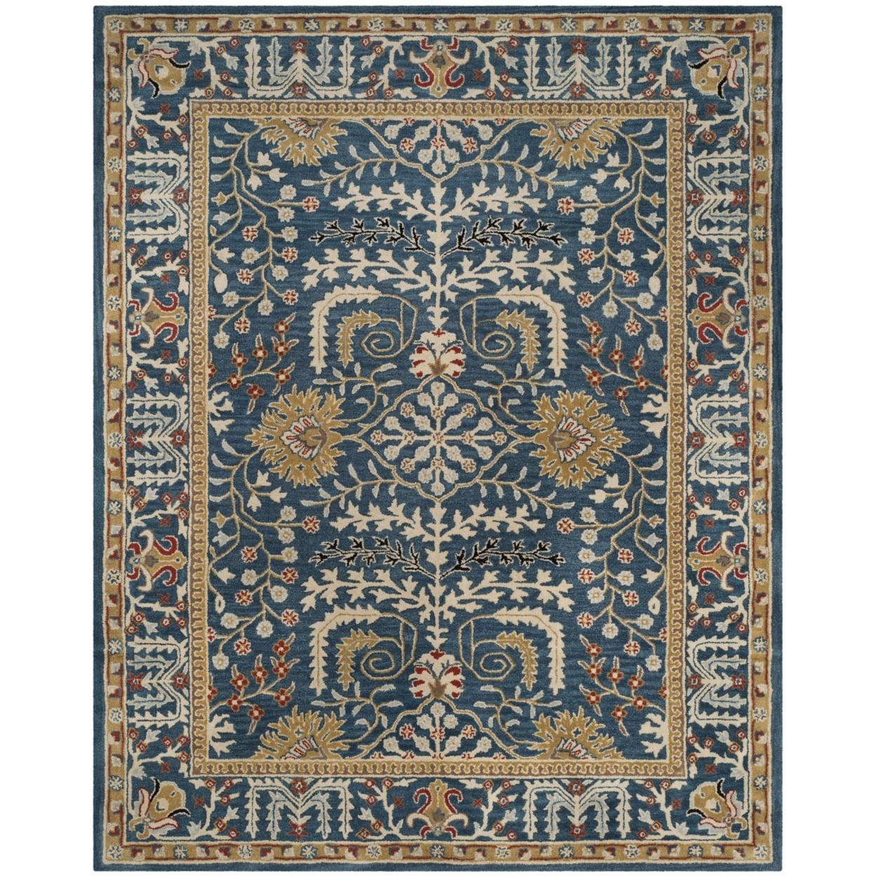 Antiquity AT64 Hand Tufted Accent Rug - Dark Blue/Multi - 2'x3' - Safavieh.