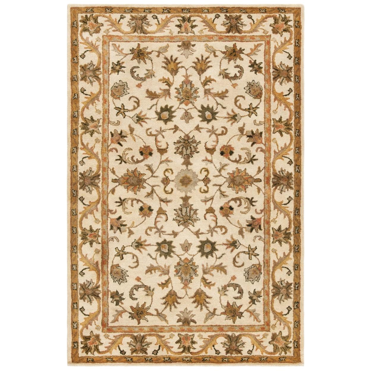 Antiquity AT52 Hand Tufted Indoor Area Rug - Gold - 4'x6' - Safavieh