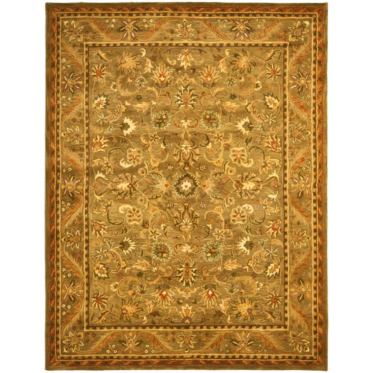 SAFAVIEH Antiquity Carmella Oriental Wool Area Rug, Olive/Gold, 12' x 15'