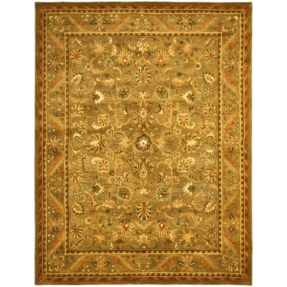 Antiquity AT52 Hand Tufted Indoor Area Rug - Olive/Gold - 5'x8' - Safavieh