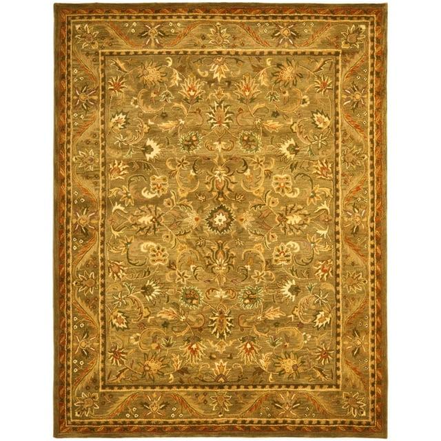 Antiquity AT52 Hand Tufted Indoor Area Rug - Olive/Gold - 5'x8' - Safavieh