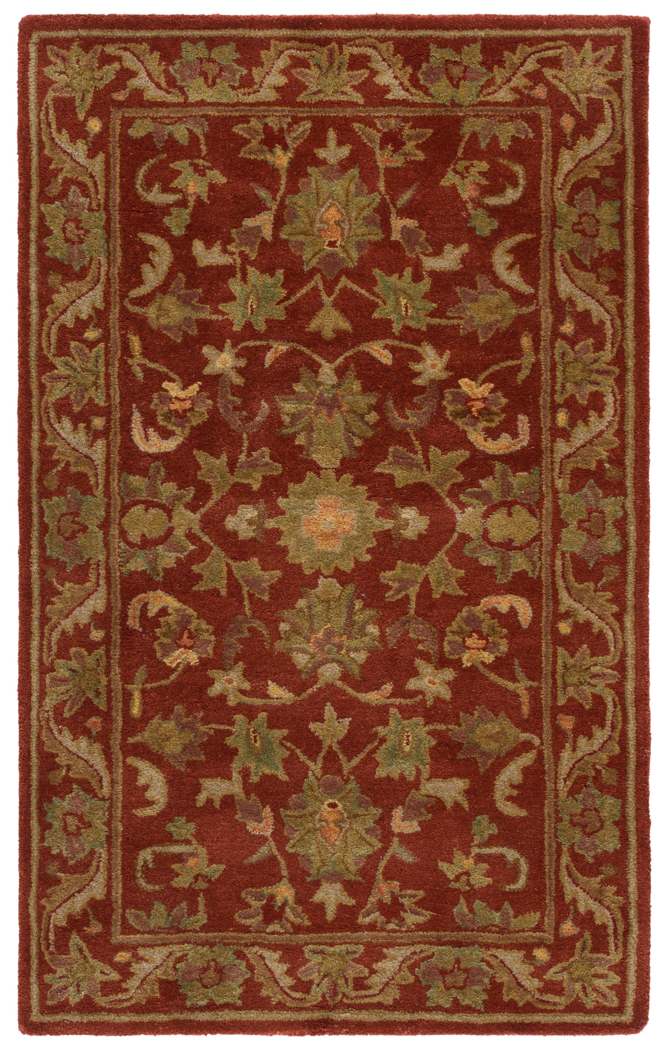 Antiquity AT52 Hand Tufted Indoor Accent Rug - Red/Red - 3'x5' - Safavieh