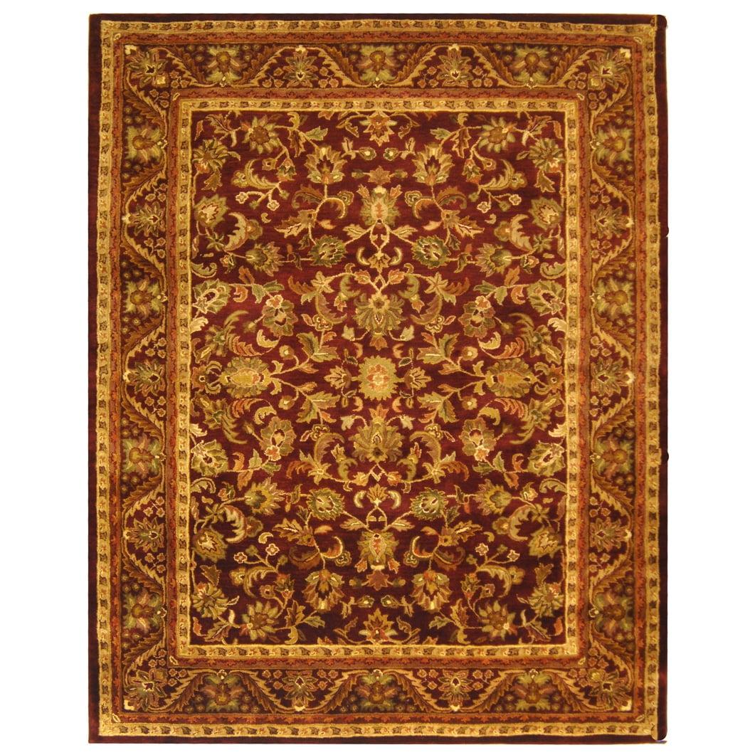 Antiquity AT52 Hand Tufted Indoor Area Rug - Wine/Gold - 8'3"x11' - Safavieh