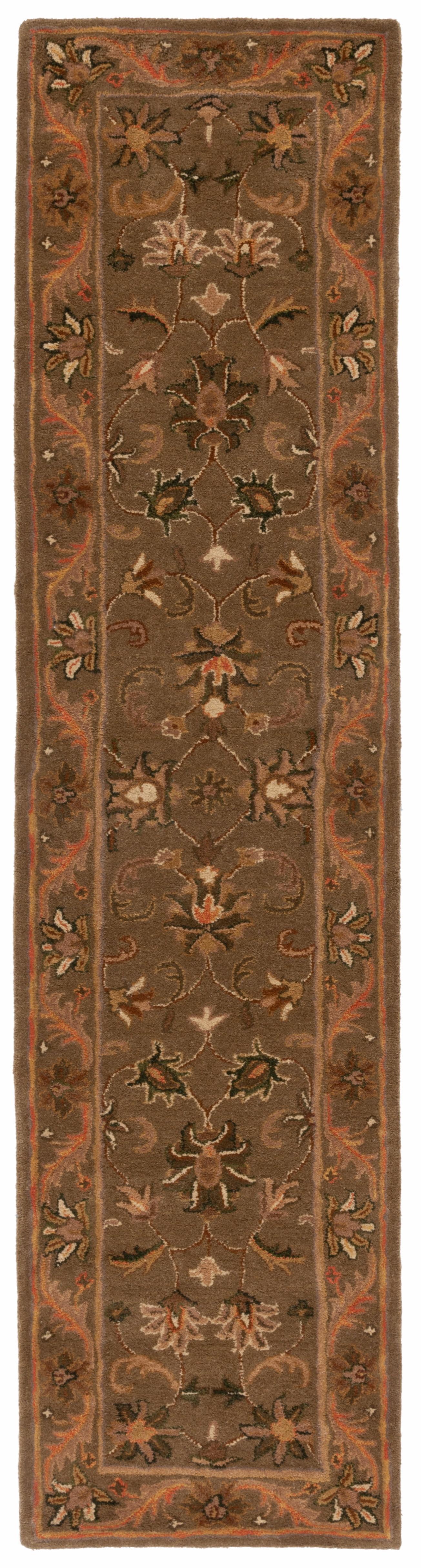 SAFAVIEH Antiquity Carmella Oriental Wool Runner Rug, Olive/Gold, 2'3" x 16'