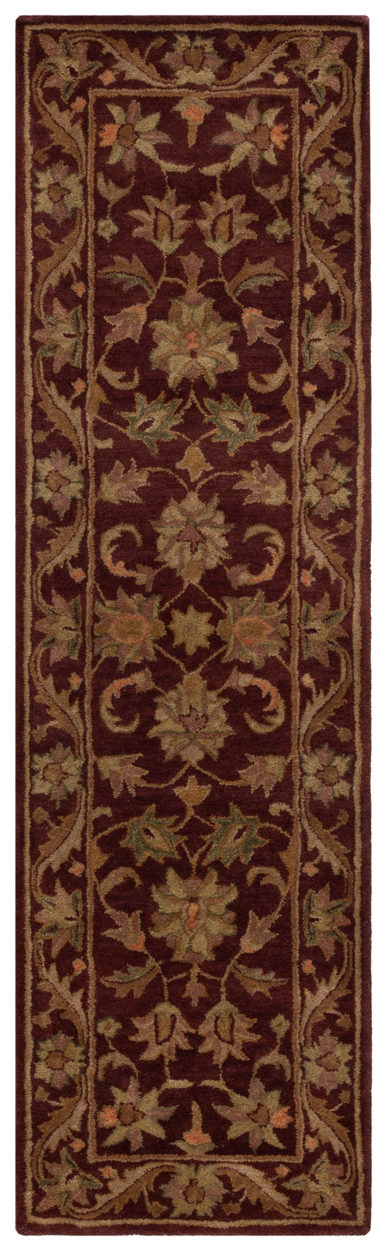 SAFAVIEH Antiquity Carmella Oriental Wool Runner Rug, Wine/Gold, 2'3" x 8'