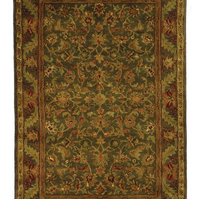 Antiquity AT52 Hand Tufted Indoor Area Rug - Green/Gold - 4'x6' - Safavieh