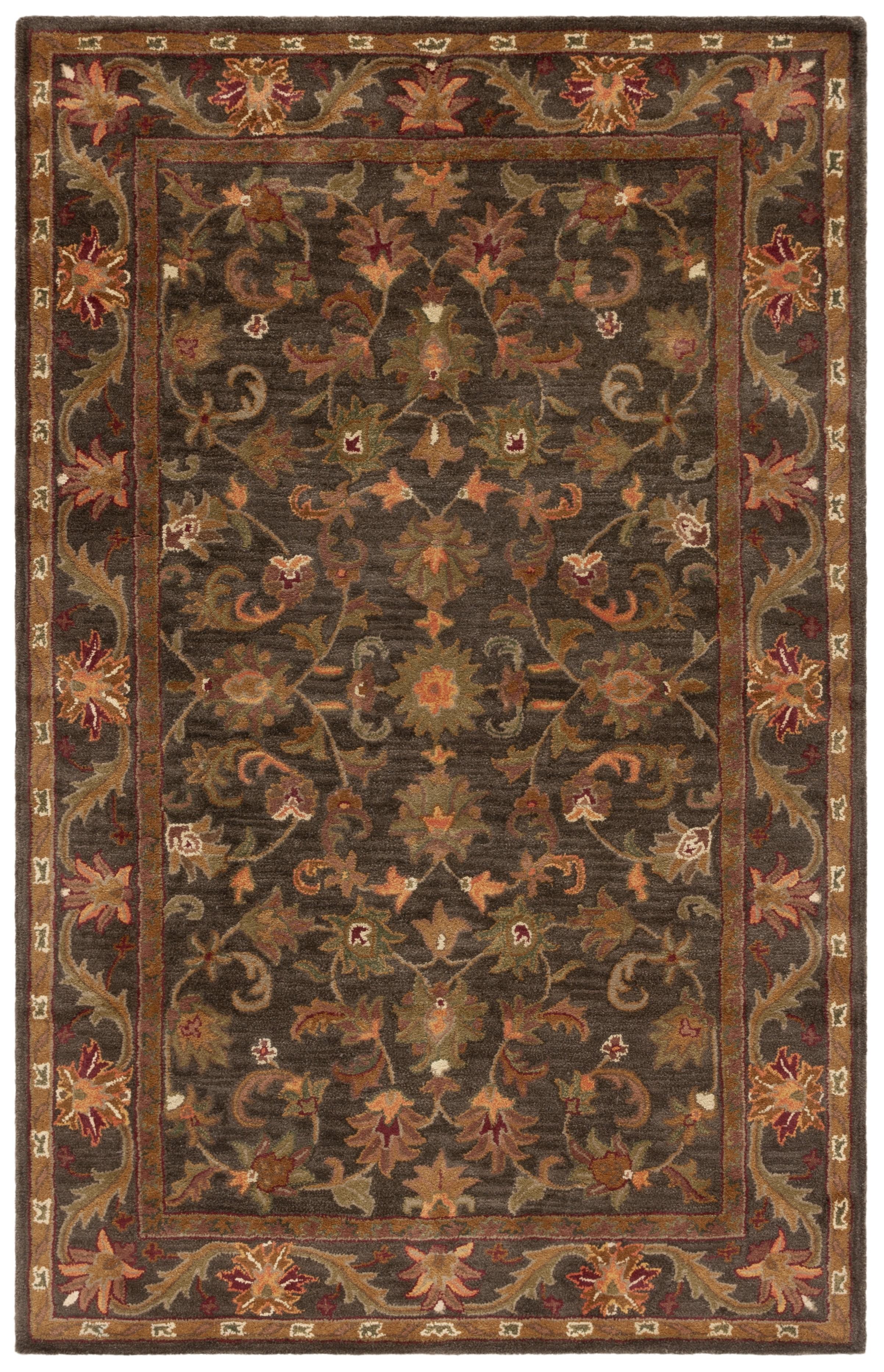 Antiquity AT52 Hand Tufted Indoor Area Rug - Green/Gold - 6'x9' - Safavieh