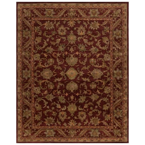 Antiquity AT52 Hand Tufted Indoor Area Rug - Wine/Gold - 9'x12' - Safavieh
