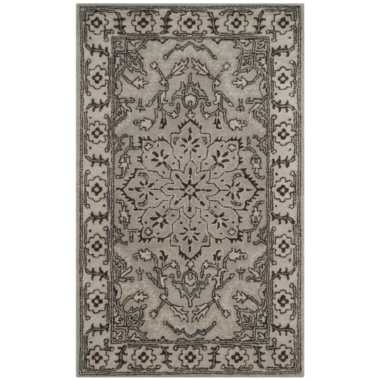 Antiquity AT58 Hand Tufted Accent Rug - Grey/Beige - 2'x3' - Safavieh.