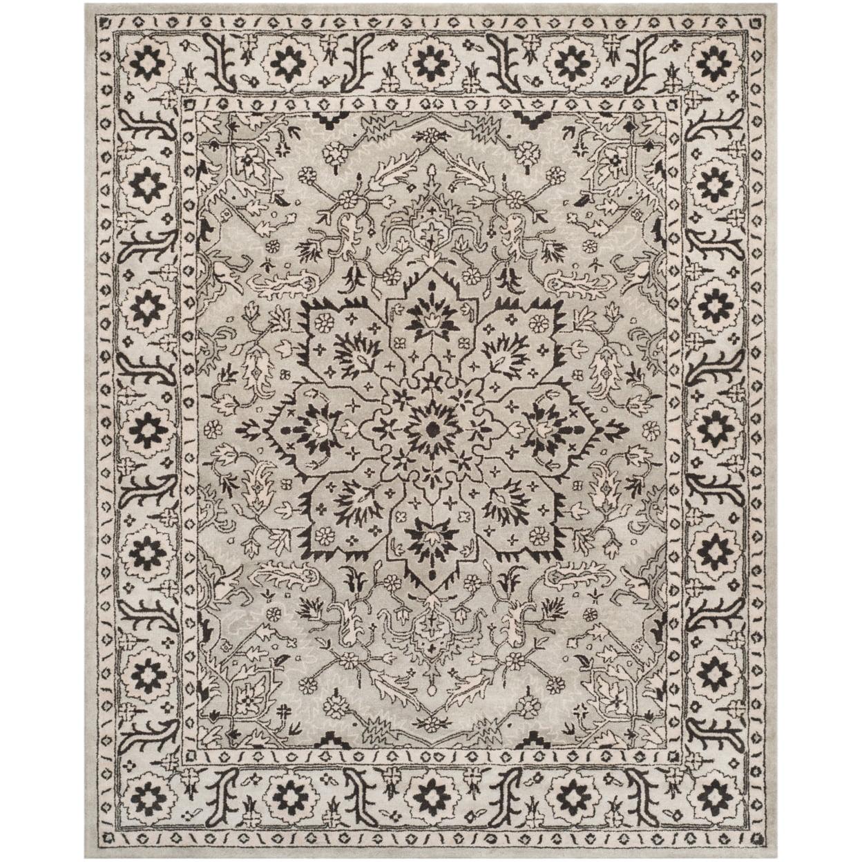 Antiquity AT58 Hand Tufted Area Rug - Grey/Beige - 8'x10' - Safavieh.