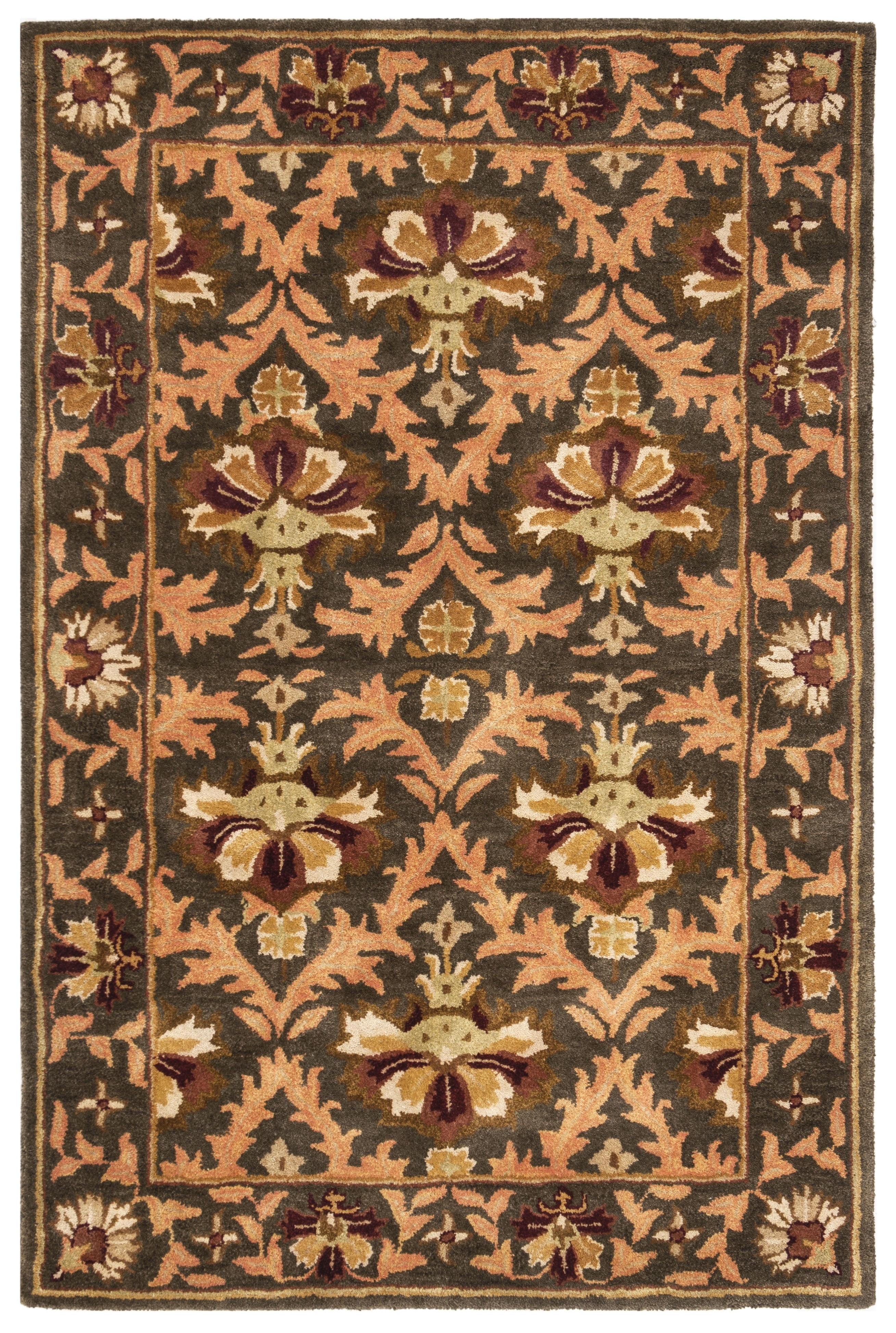 SAFAVIEH Antiquity Diarmait Oriental Wool Area Rug, Sage/Gold, 4' x 6'
