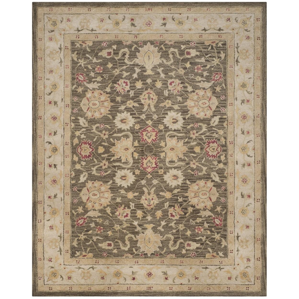 Antiquity AT853 Hand Tufted Area Rug - Olive Grey/Beige - 6'x9' - Safavieh.