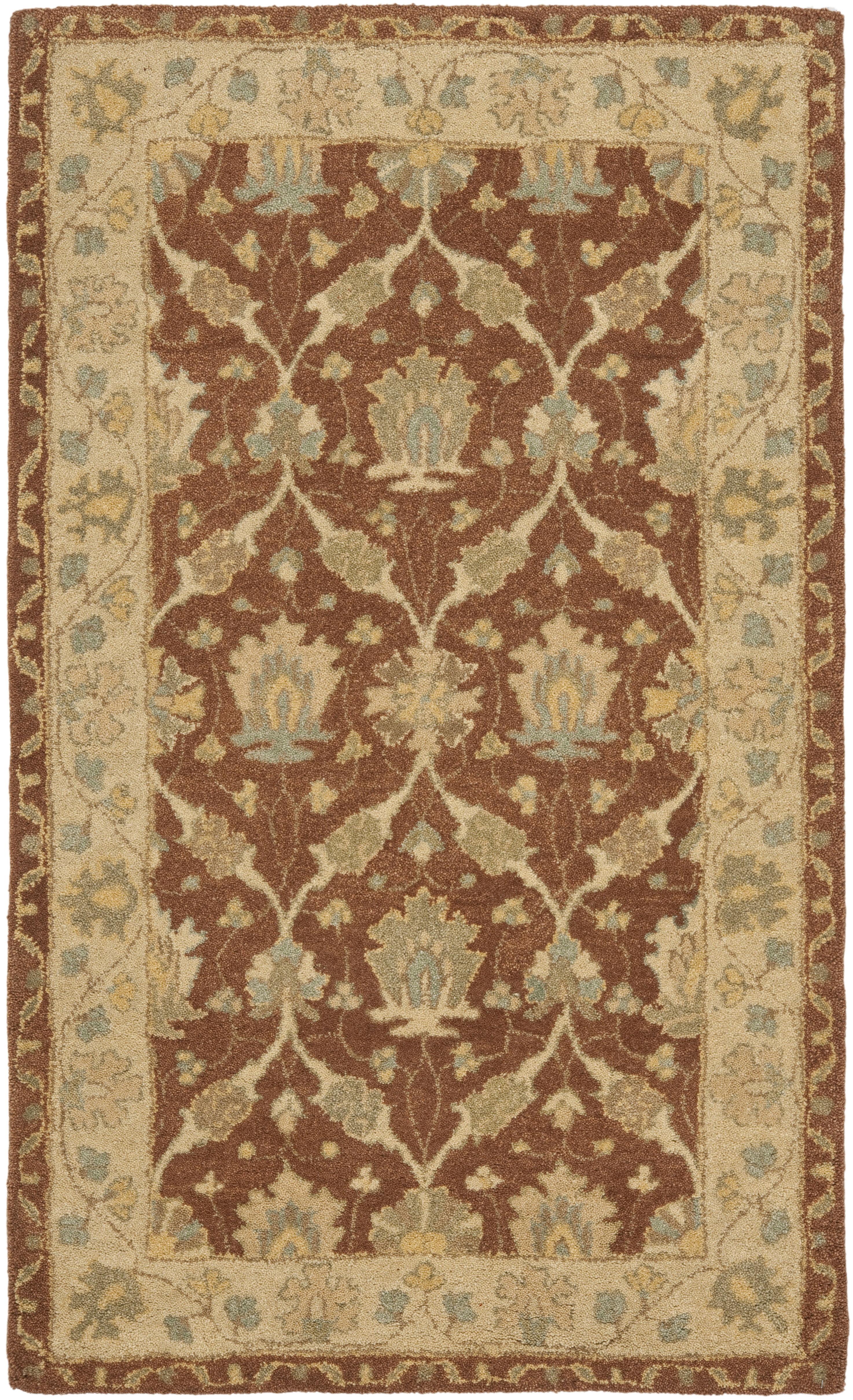 Antiquity AT315 Hand Tufted Area Rug - Brown/Taupe - 3'x5' - Safavieh.