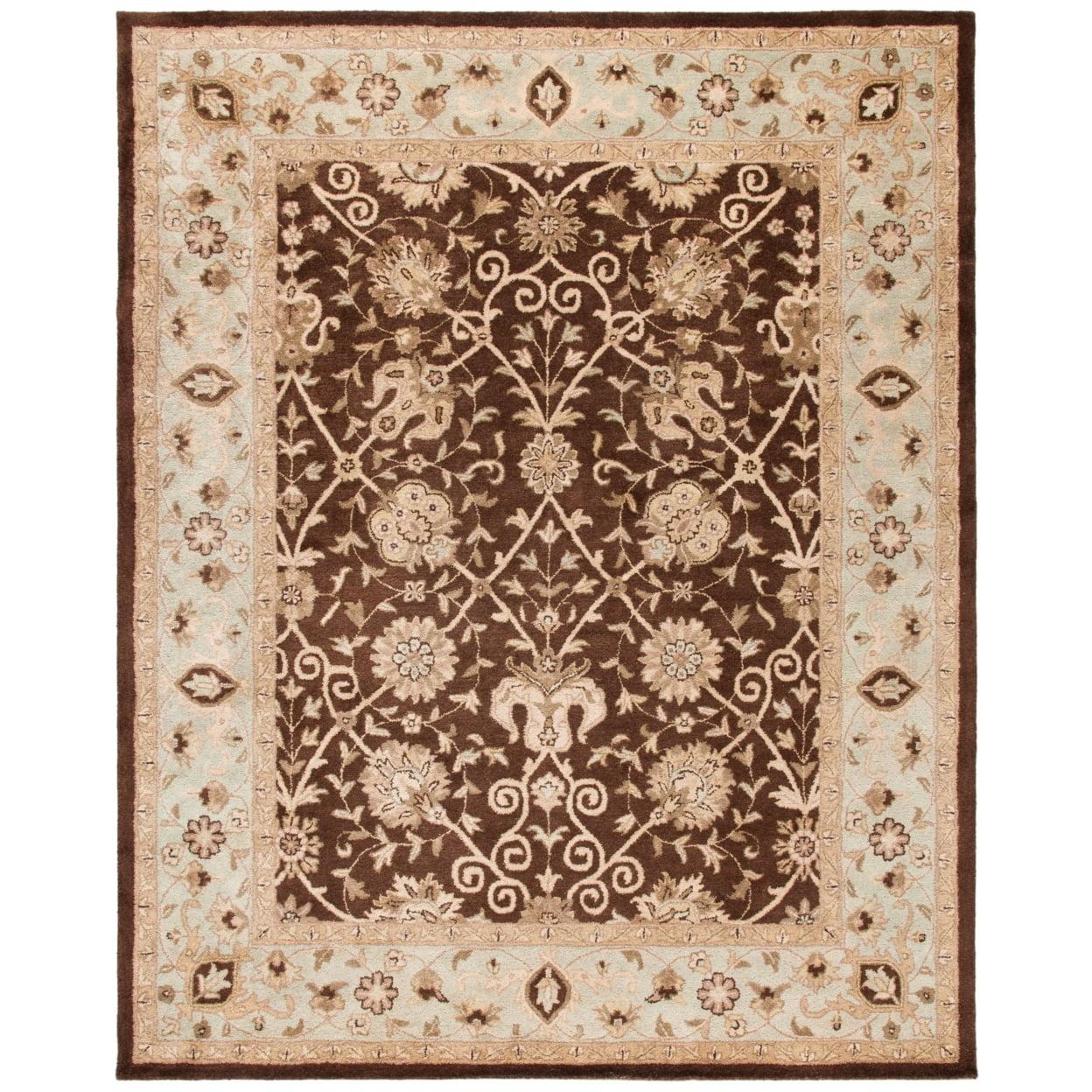 Antiquity AT21 Hand Tufted Indoor Accent Rug - Brown/Green - 3'x5' - Safavieh