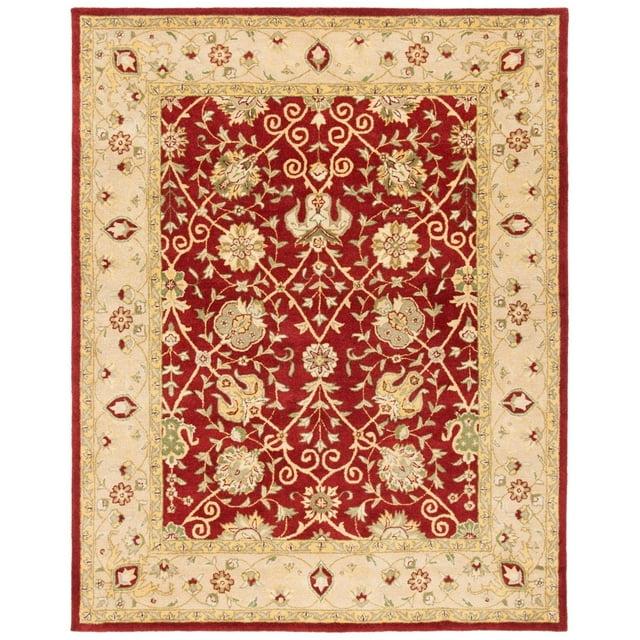 Antiquity AT21 Hand Tufted Indoor Area Rug - Rust - 4'6"x6'6" Oval - Safavieh