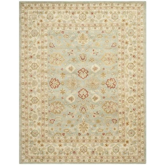 Antiquity AT822 Hand Tufted Area Rug - Grey Blue/Beige - 8'x10' - Safavieh.