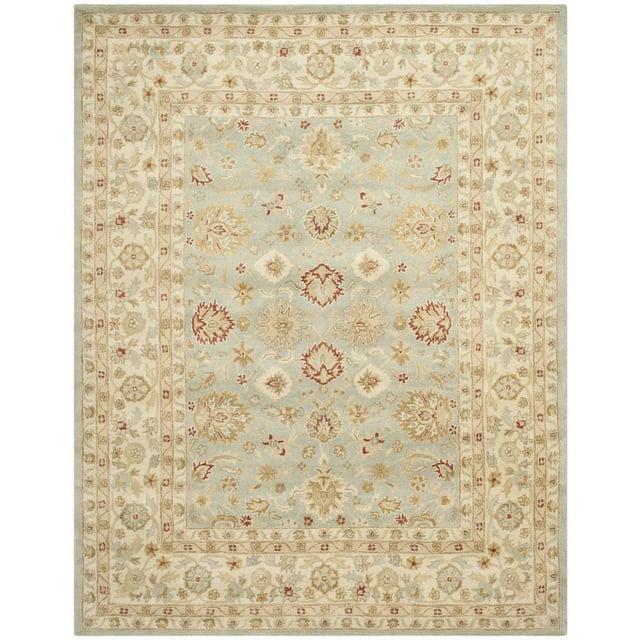 Antiquity AT822 Hand Tufted Area Rug - Grey Blue/Beige - 8'x10' - Safavieh.