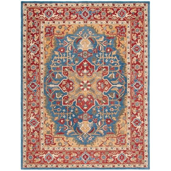 Antiquity AT521 Hand Tufted Area Rug - Red/Blue - 8'x10' - Safavieh.