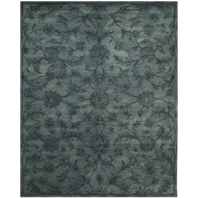 SAFAVIEH Antiquity May Floral Vines Wool Area Rug, Grey/Multi, 9'6" x 13'6"