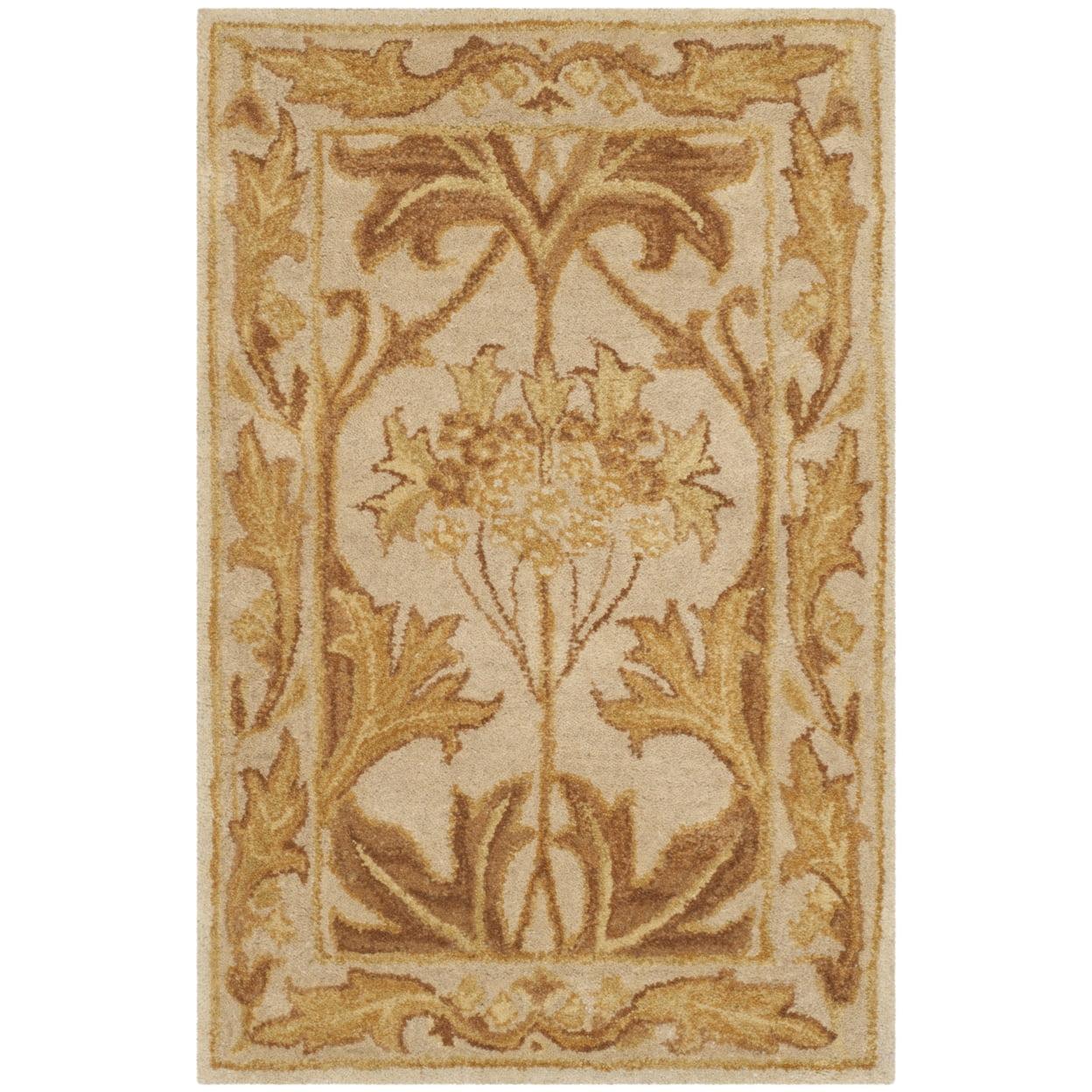 Antiquity Oriental Handmade Tufted Wool Beige Area Rug