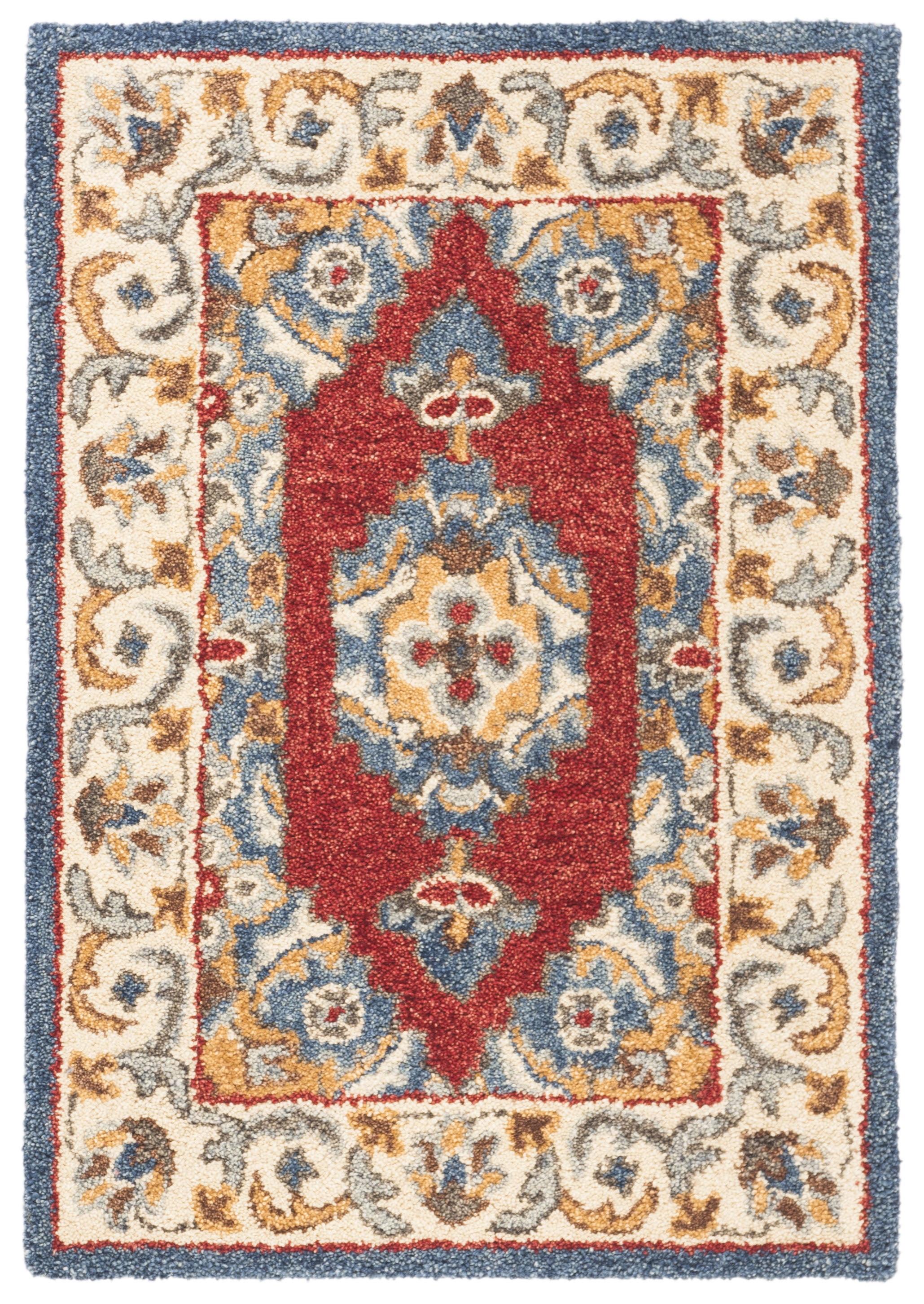 Antiquity AT505 Hand Tufted Area Rug - Blue/Red - 3'x5' - Safavieh.