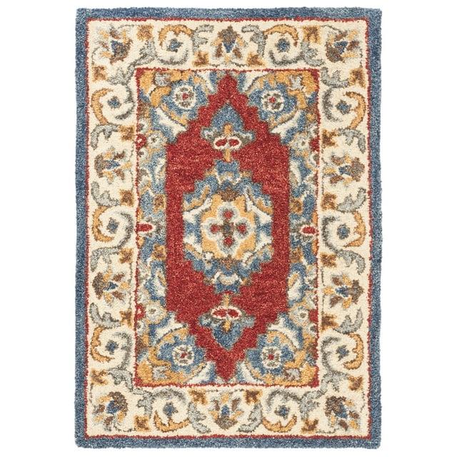 Antiquity AT505 Hand Tufted Area Rug - Blue/Red - 3'x5' - Safavieh.