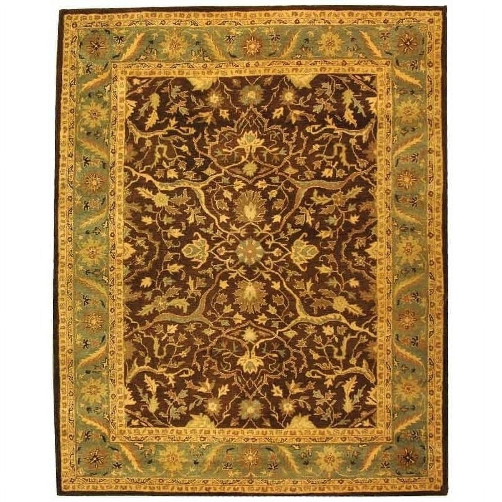 Antiquity AT14 Hand Tufted Indoor Accent Rug - Brown/Green - 3'x5' - Safavieh