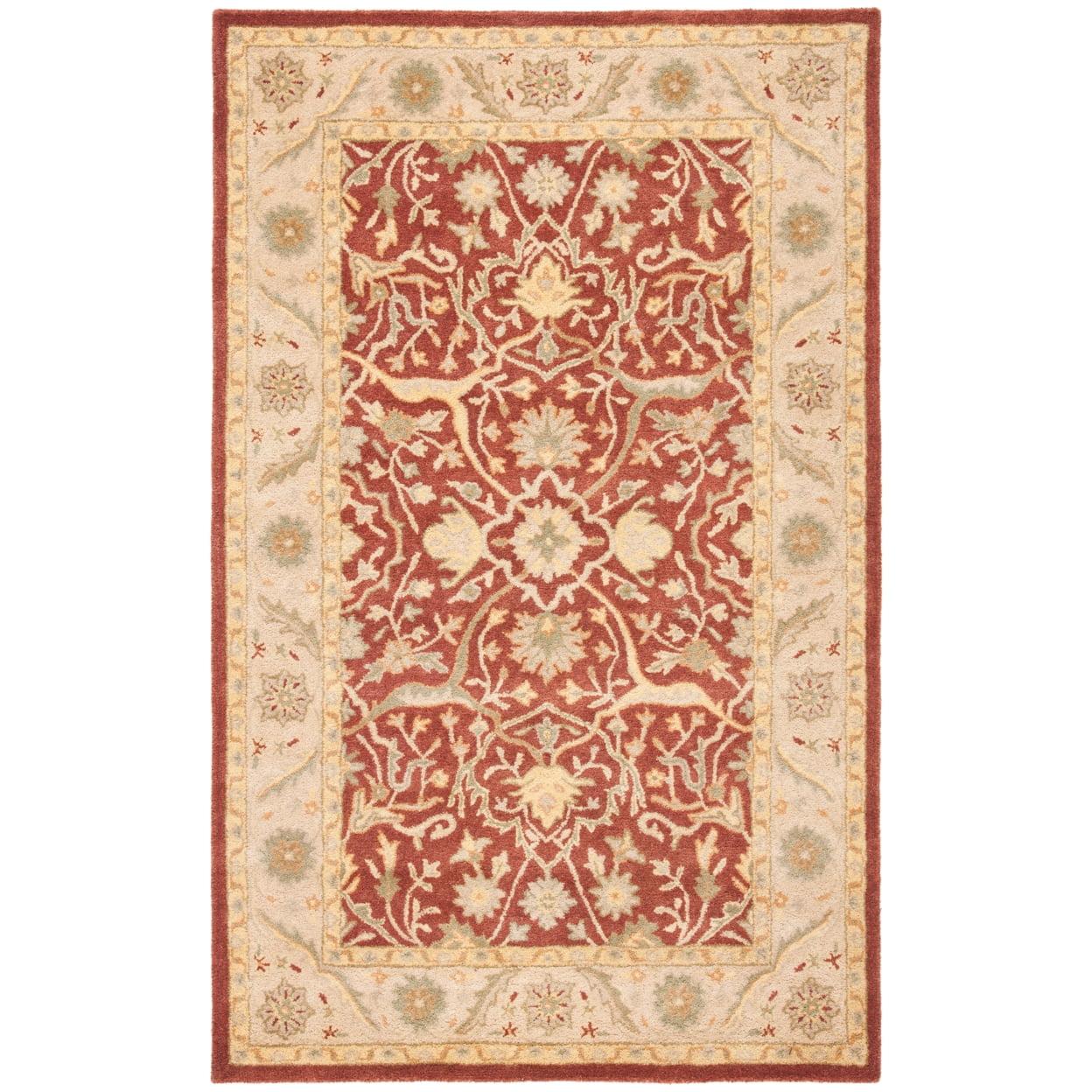 Antiquity AT14 Hand Tufted Indoor Area Rug - Rust - 4'x6' - Safavieh